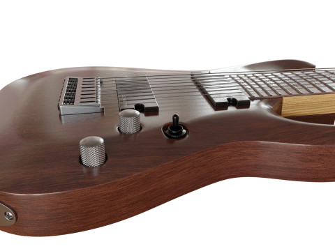 Schecter OMEN-8 Electric Guitar 3Dモデル