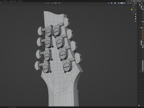 Schecter OMEN-8 Electric Guitar 3Dモデル