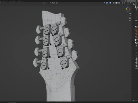 Schecter OMEN-8 Electric Guitar 3D Model