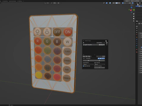 Leds Remote Control 3D Model
