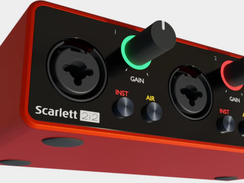 Focusrite Scarlett 2i2 3Gen 3D Model