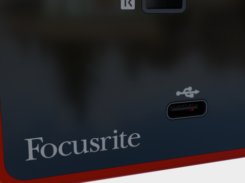 Focusrite Scarlett 2i2 3Gen 3D मॉडल