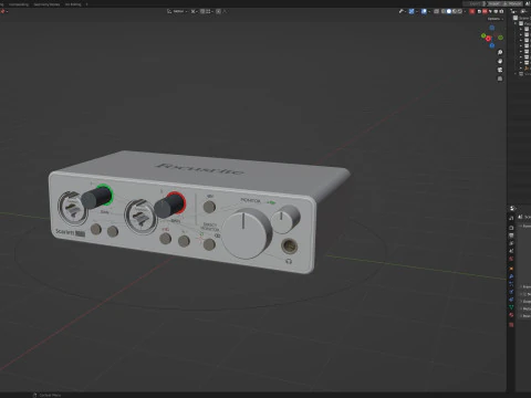 Focusrite Scarlett 2i2 3Gen 3D Model