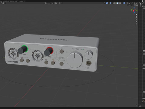 Focusrite Scarlett 2i2 3Gen 3D मॉडल