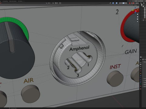 Focusrite Scarlett 2i2 3Gen 3D मॉडल