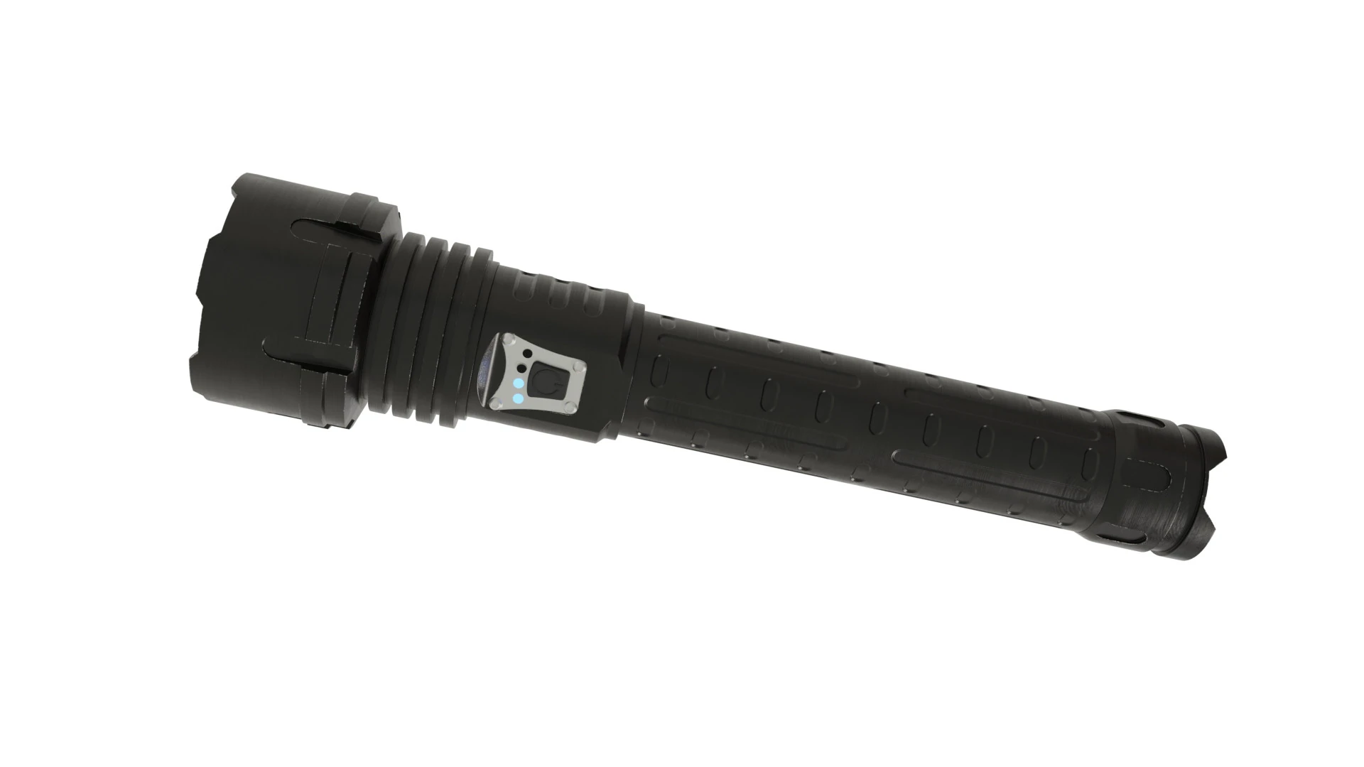 Flashlight BL 713B P160 3D Model .c4d .max .obj .3ds .fbx .stl .blend
