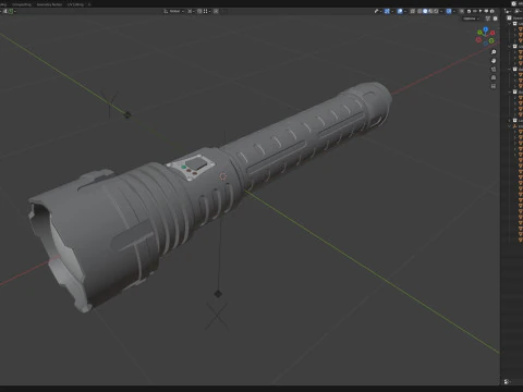 Flashlight BL 713B P160 3D Model