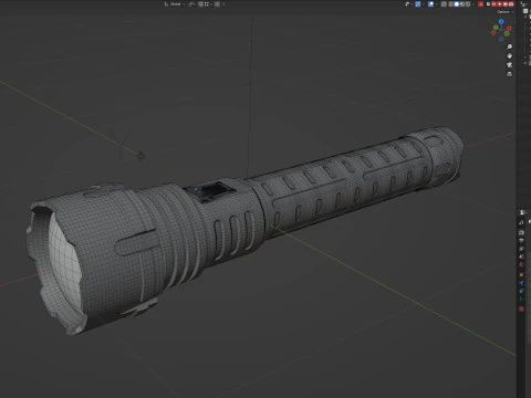 Flashlight BL 713B P160 3D Model