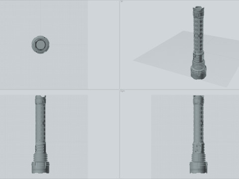Flashlight BL 713B P160 3D Модель
