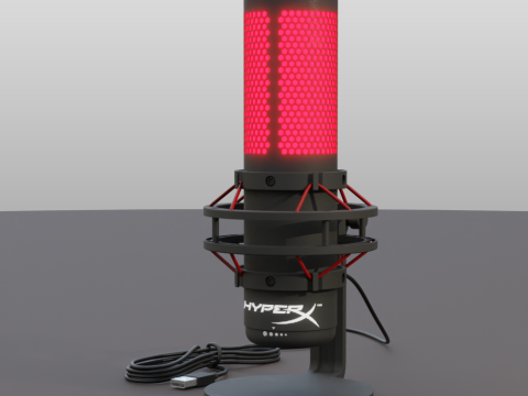 Condenser Microphone Hyperx Quadcast 3Dモデル