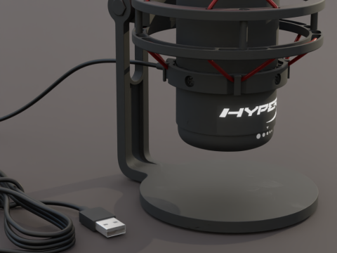 Condenser Microphone Hyperx Quadcast 3Dモデル