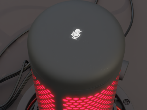 Condenser Microphone Hyperx Quadcast 3Dモデル