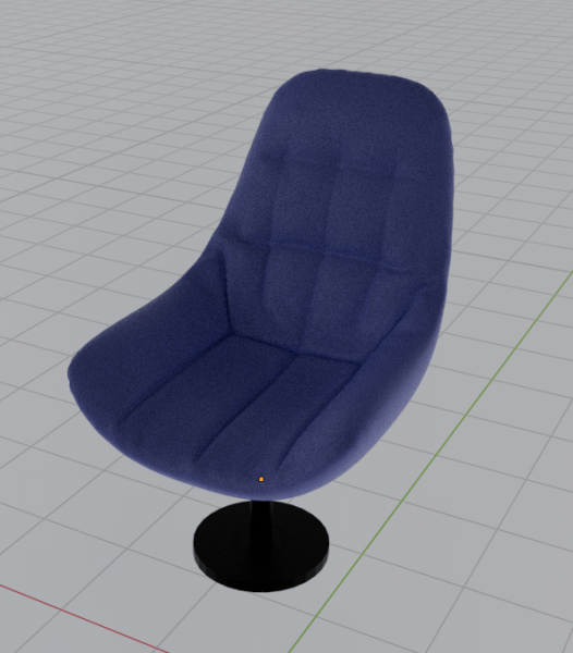Office chair-sofa Modello 3D .c4d .max .obj .3ds .fbx .stl .blend 
