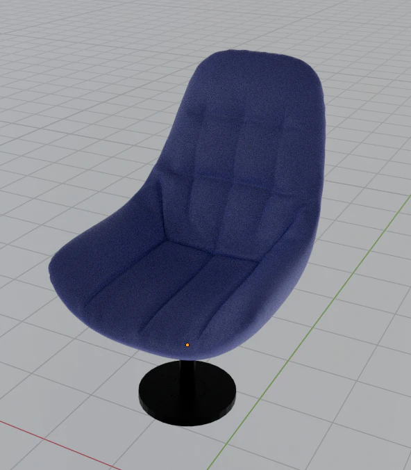 Office chair-sofa 3D Model .c4d .max .obj .3ds .fbx .stl .blend