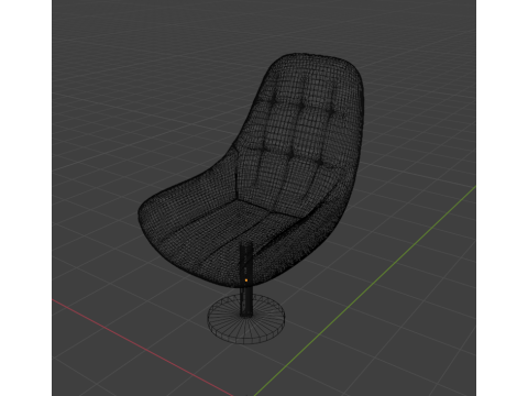 Office chair-sofa Modello 3D