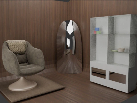 Креслокабинет 3D Модель