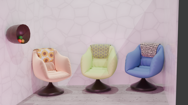 Collection armchair Model 3D .c4d .max .obj .3ds .fbx .stl .blend 