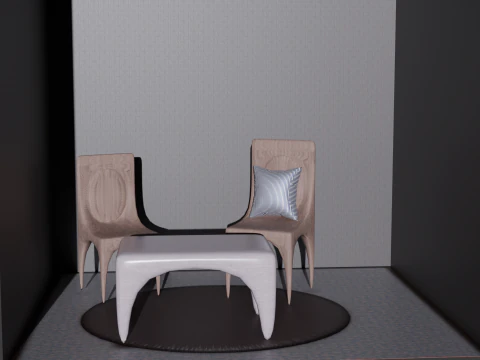 Стулья 3D Модель