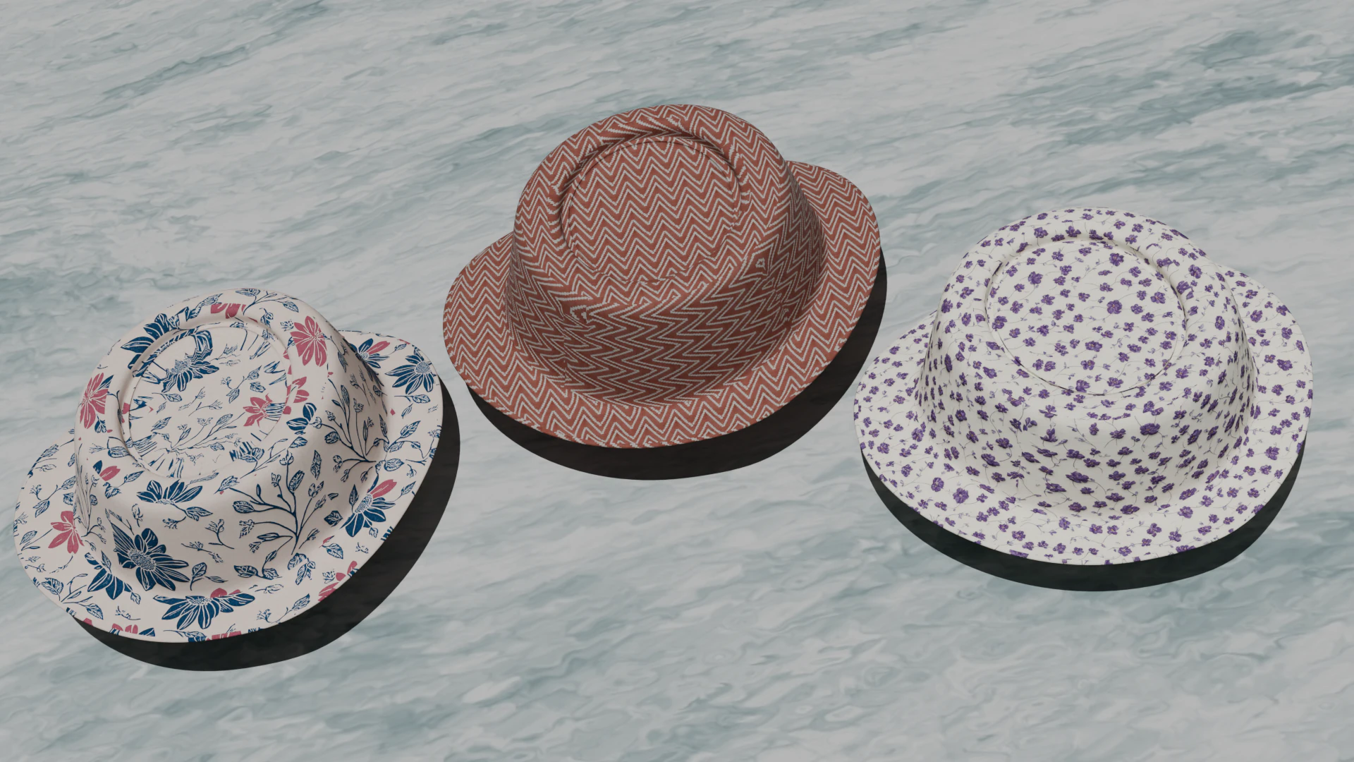 Hats 3D Model .c4d .max .obj .3ds .fbx .stl .blend 