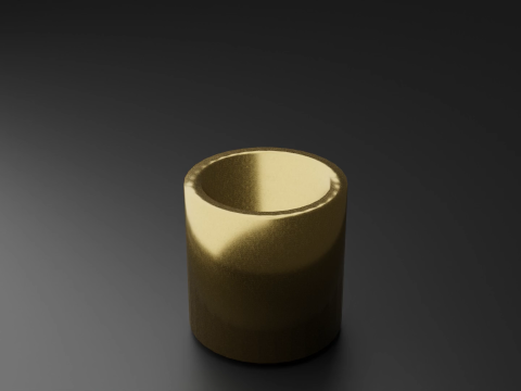 Golden Cup And Water animation 3D 모델