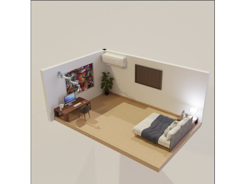 Bedroom 3D 모델