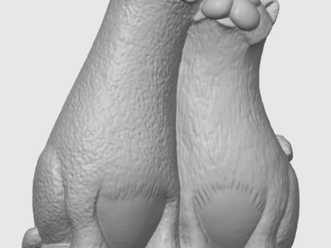 बिल्लियों को बिल्ली के बच्चे की मूर्ति बहुत पसंद है 3D प्रिंट मॉडल