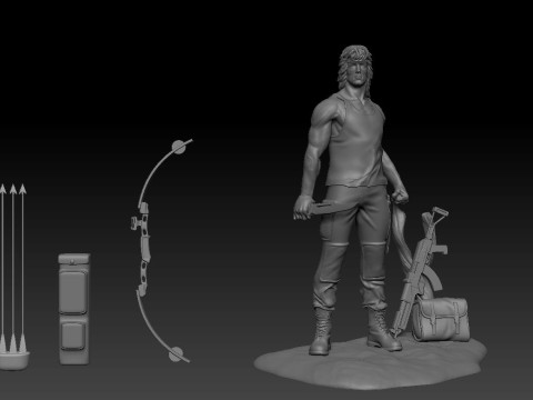 Rambo 3Dプリントモデル
