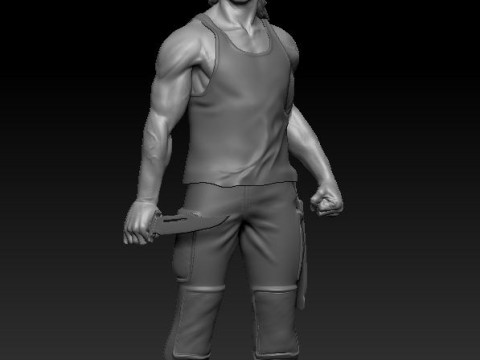 Rambo 3Dプリントモデル