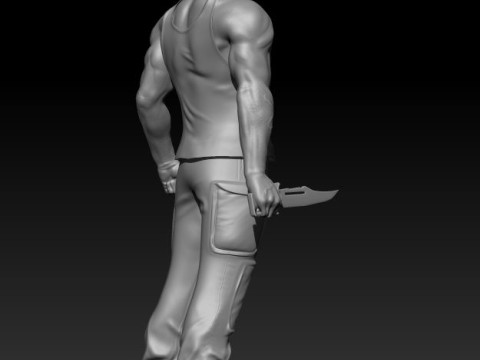 Rambo 3Dプリントモデル