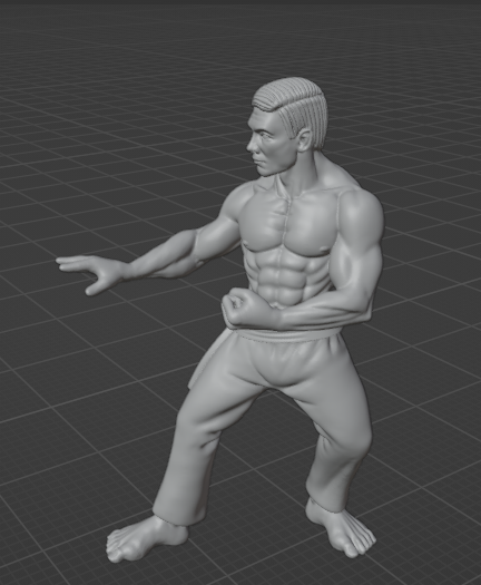 Jcvd Bloodsport 3Dプリントモデル .c4d .max .obj .3ds .fbx .stl .blend 