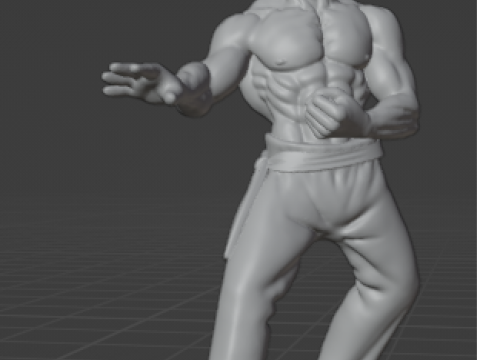 Jcvd Bloodsport 3Dプリントモデル