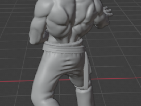 Jcvd Bloodsport 3Dプリントモデル