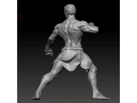 Jcvd kickboxer 3Dプリントモデル