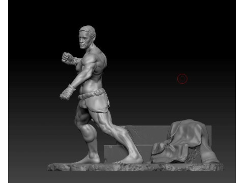 Jcvd kickboxer 3Dプリントモデル