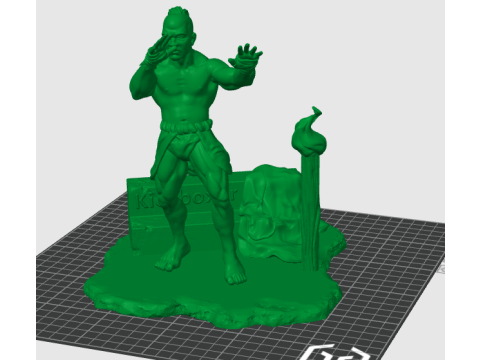 Tong po kickboxer 3Dプリントモデル