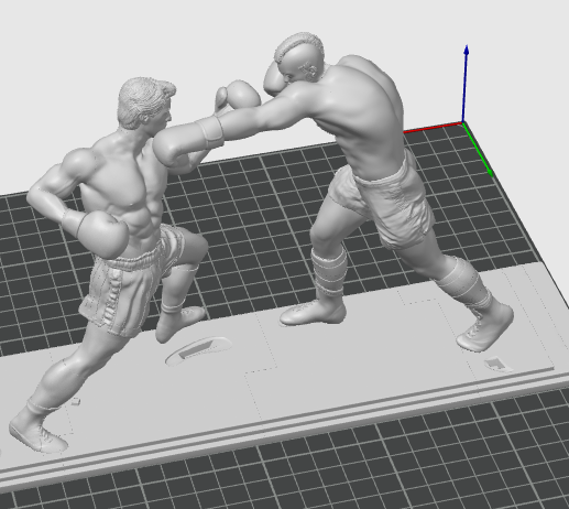 Rocky vs Mr T Modèles 3D en vedette .c4d .max .obj .3ds .fbx .stl .blend 
