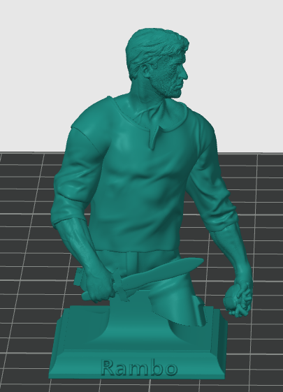 Rambo last blood 3D प्रिंट मॉडल .c4d .max .obj .3ds .fbx .stl .blend 
