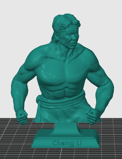 Chong li bust 3D Принт Модель .c4d .max .obj .3ds .fbx .stl .blend 