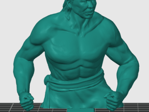 Chong li bust 3Dプリントモデル