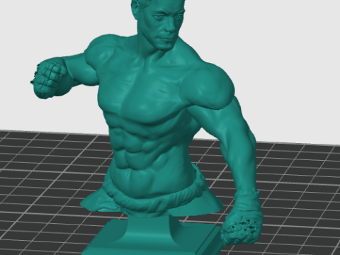 Jean claude van damme bust 3Dプリントモデル