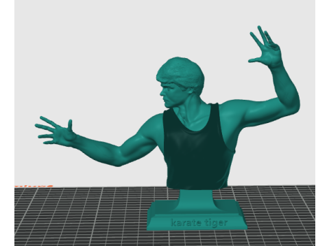 Kurt Mckinney no retreat no surrender Bust 3Dプリントモデル