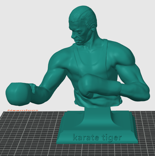 Jcvd karate tiger 3Dプリントモデル .c4d .max .obj .3ds .fbx .stl .blend 