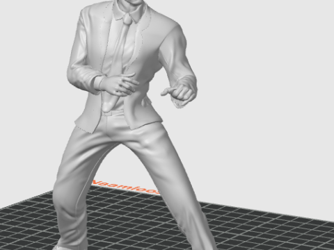 Jean claude van damme 3Dプリントモデル