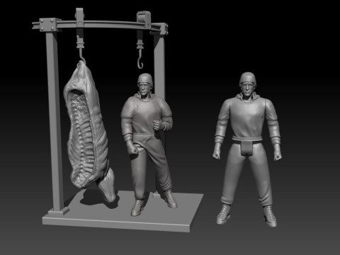 Rocky balboa diorama 3Dプリントモデル