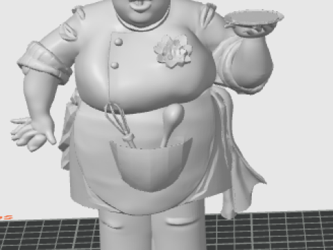 बेकरिन फ्लोरेंटाइन 3D प्रिंट मॉडल