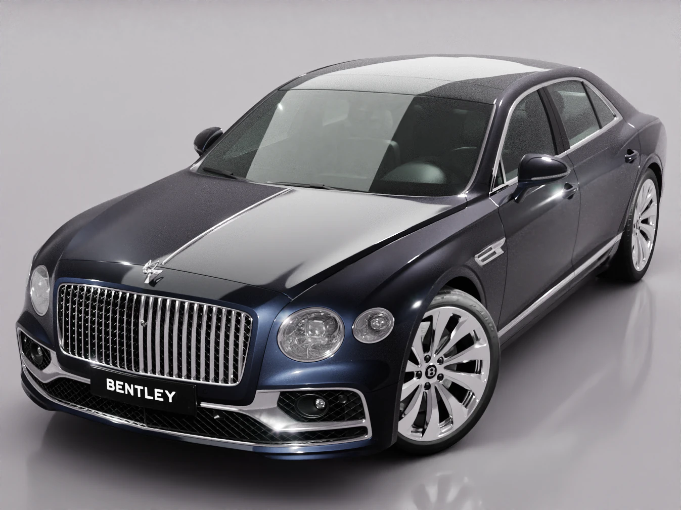 Bentley Flying Spur 2020 3D Model .c4d .max .obj .3ds .fbx .stl .blend