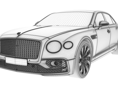 Bentley Flying Spur 2020 3Dモデル