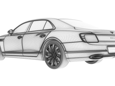 Bentley Flying Spur 2020 3Dモデル