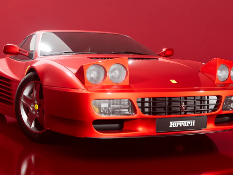 Ferrari 512 TR 1991 3D Model