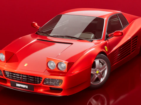 Ferrari 512 TR 1991 3D Model